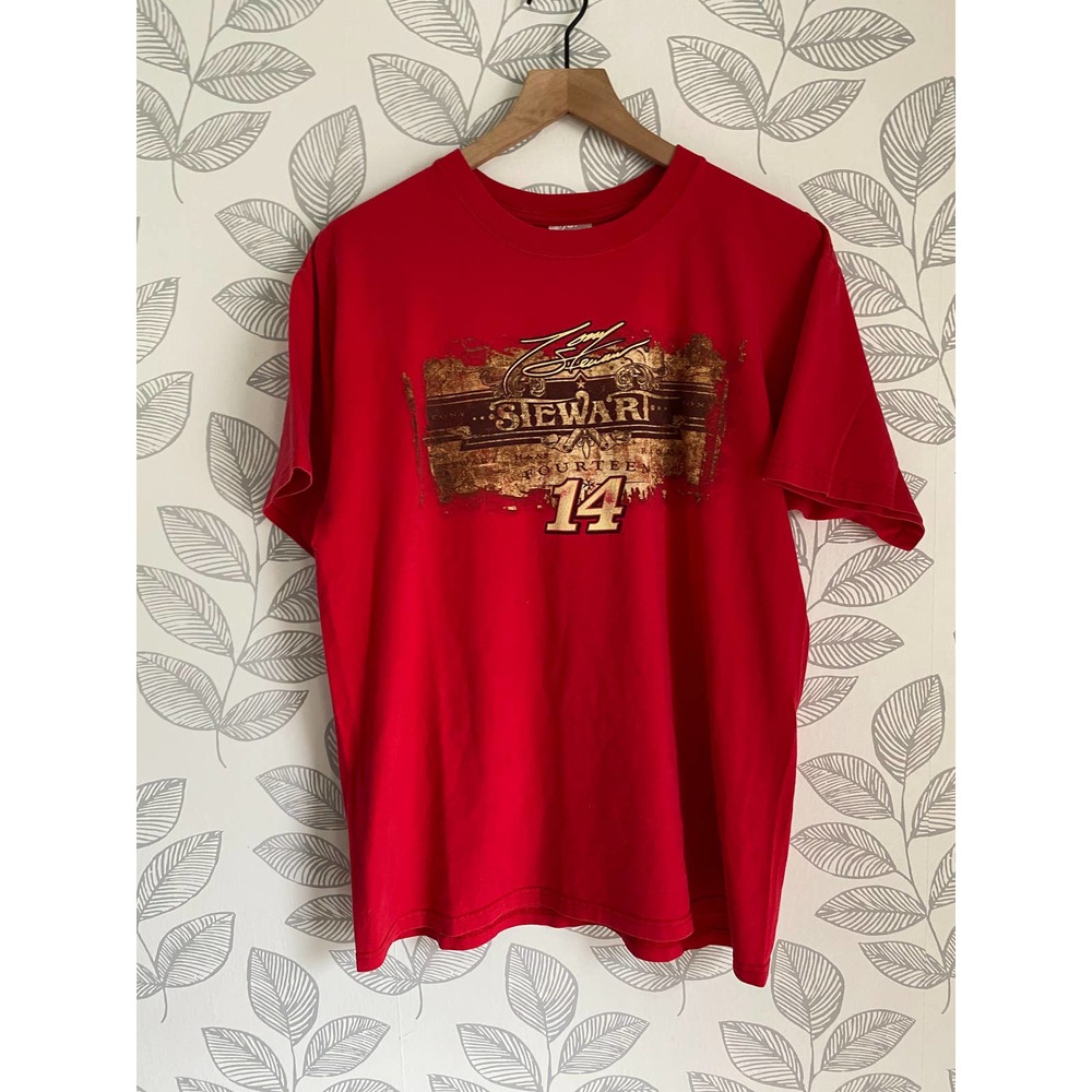Chase Authentics Tony Stewart 14 Red T-shirt, Size L